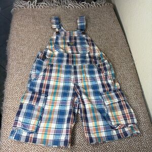 OshKosh BGosh Plaid Overalls 3T